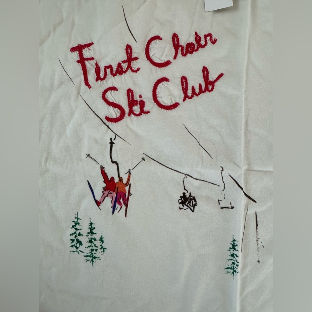 NEW! J. Crew tee, First Chair Ski Club Graphic🎿⛷️ - Picture 5 of 6
